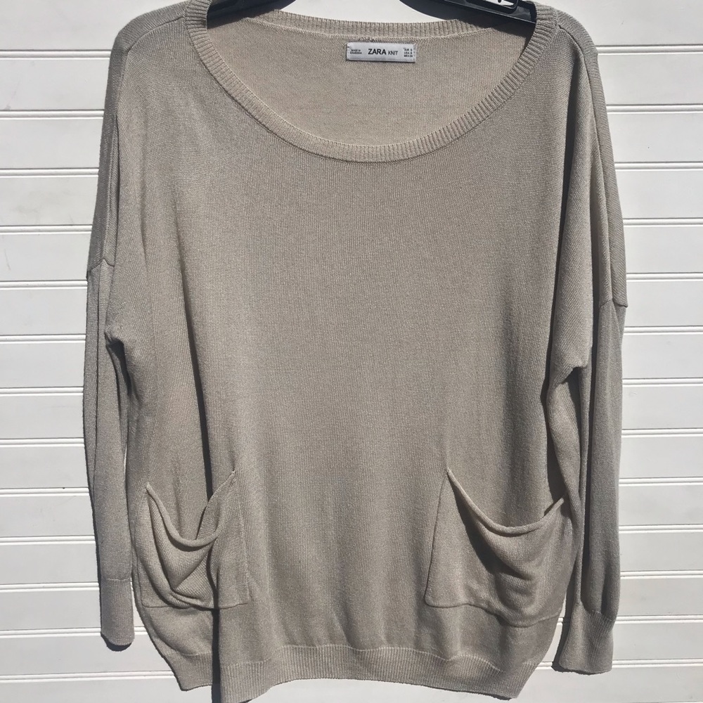 Zara KNIT scoop neck Sweater